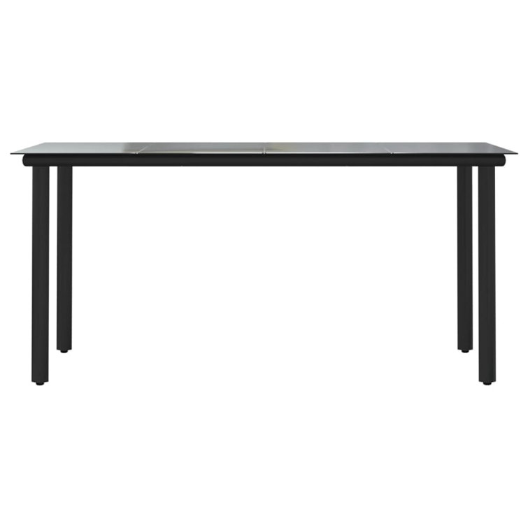 Glass top garden discount table